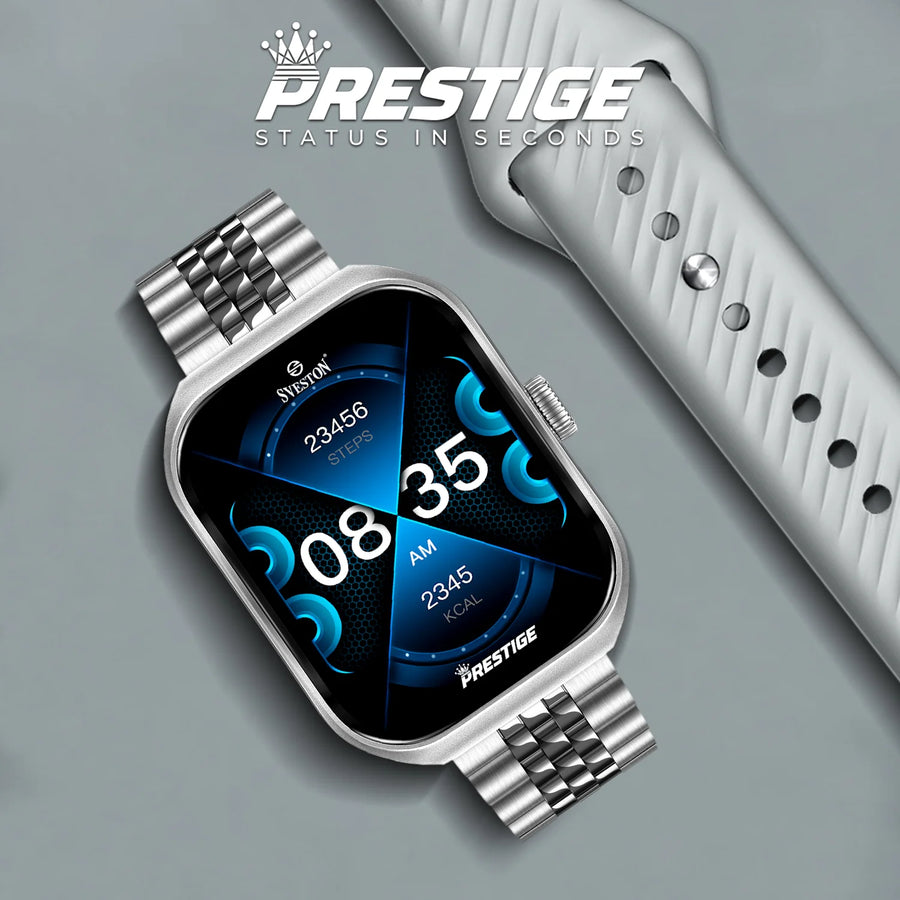 Prestige Chain Smartwatch + Silicon Strap