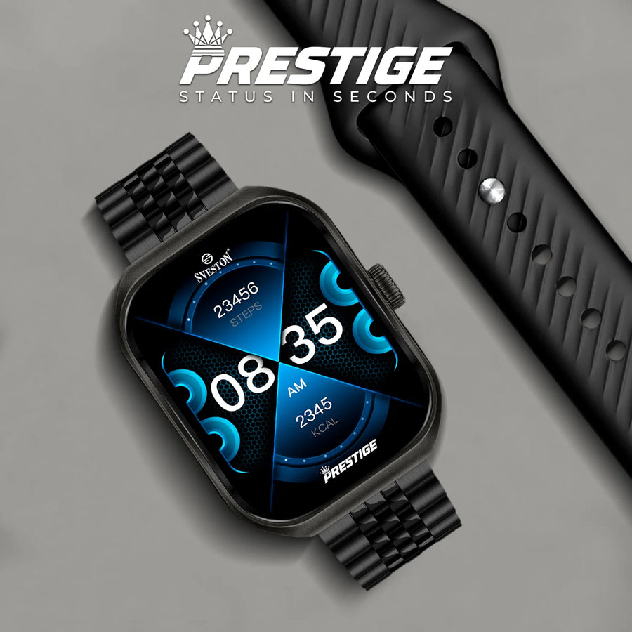 Prestige Chain Smartwatch + Silicon Strap