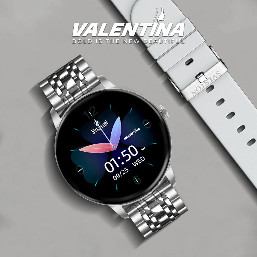 Valentina Chain Smartwatch With Free Silicon Strap