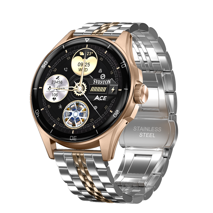 Ace Chain Smartwatch + Silicon Strap
