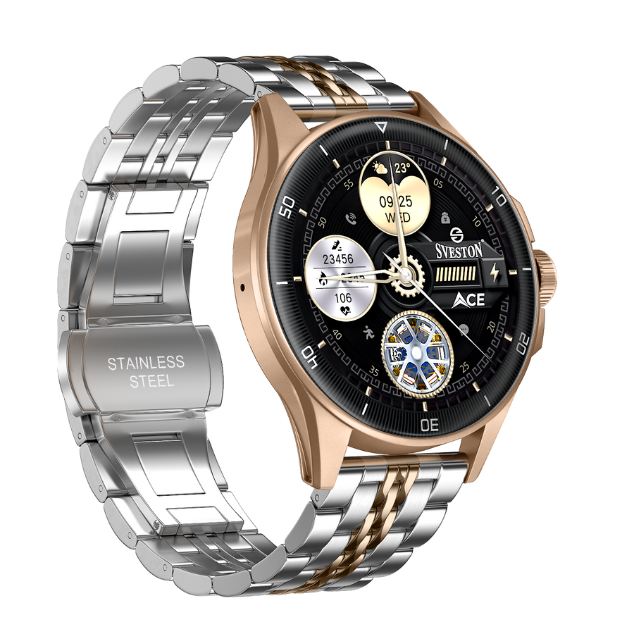 Ace Chain Smartwatch + Silicon Strap