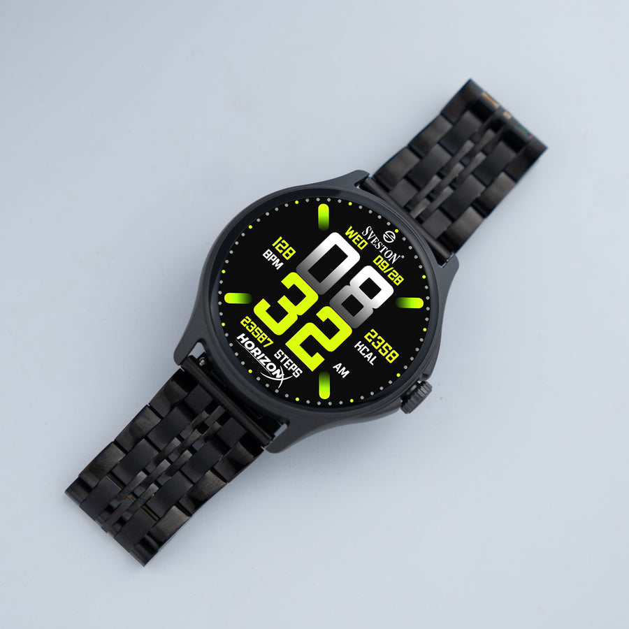 HorizonX Chain Smartwatch + Silicon Strap