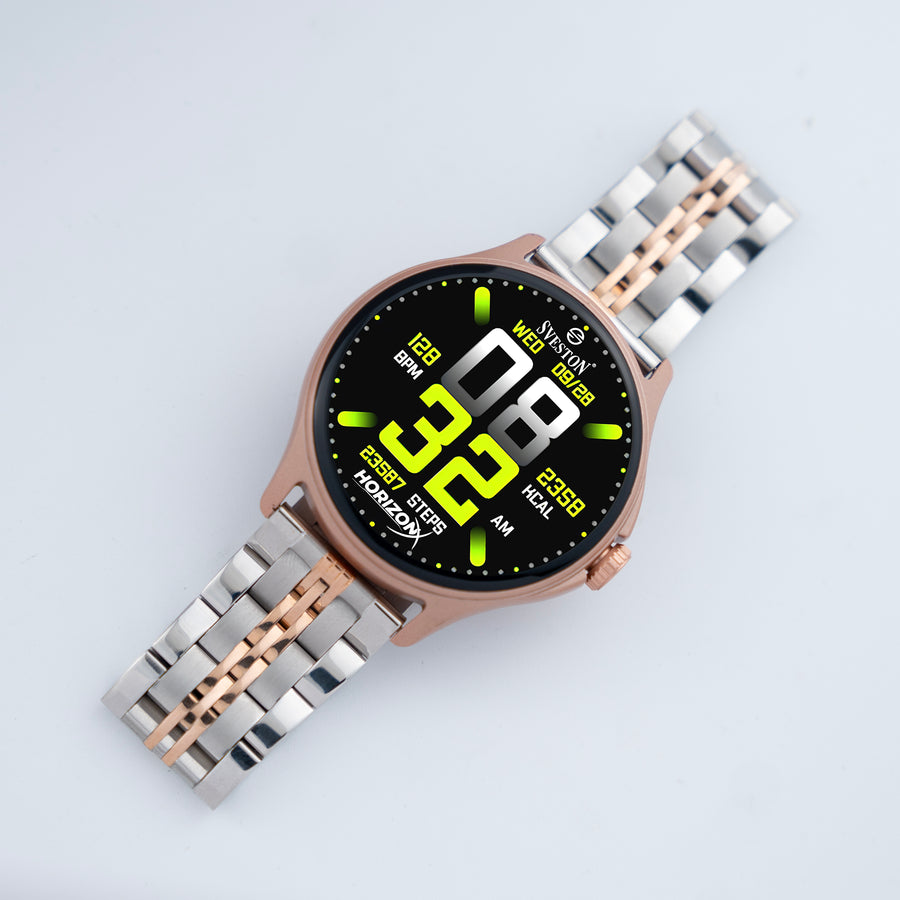 HorizonX Chain Smartwatch + Silicon Strap