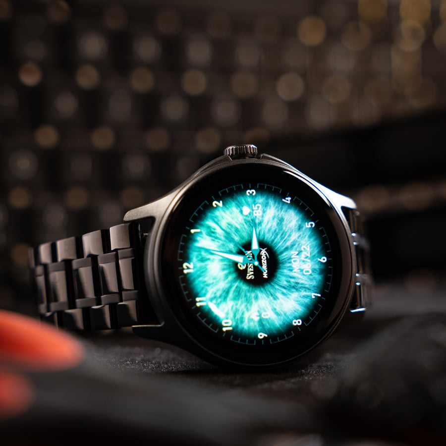 HorizonX Chain Smartwatch + Silicon Strap