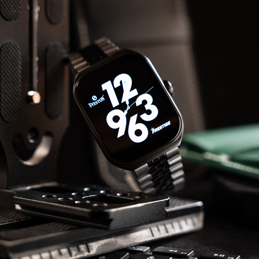 Prestige Chain Smartwatch + Silicon Strap