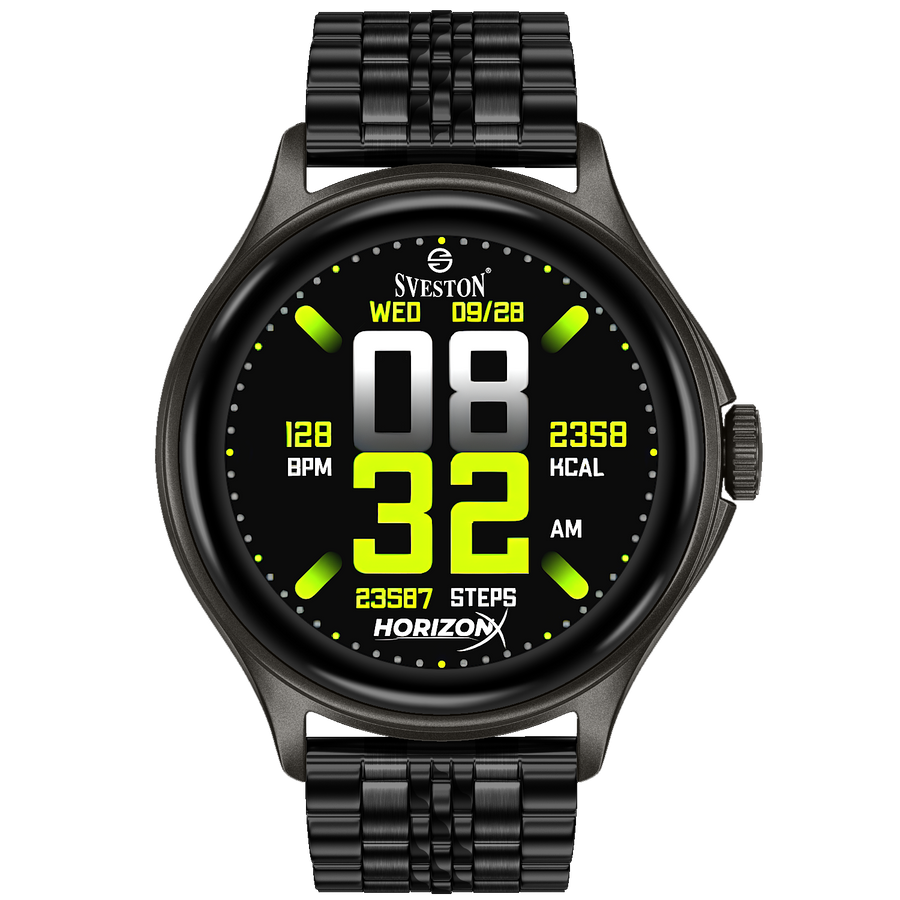 HorizonX Chain Smartwatch + Silicon Strap