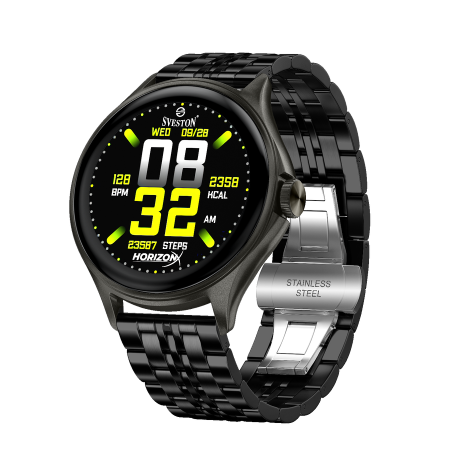 HorizonX Chain Smartwatch + Silicon Strap