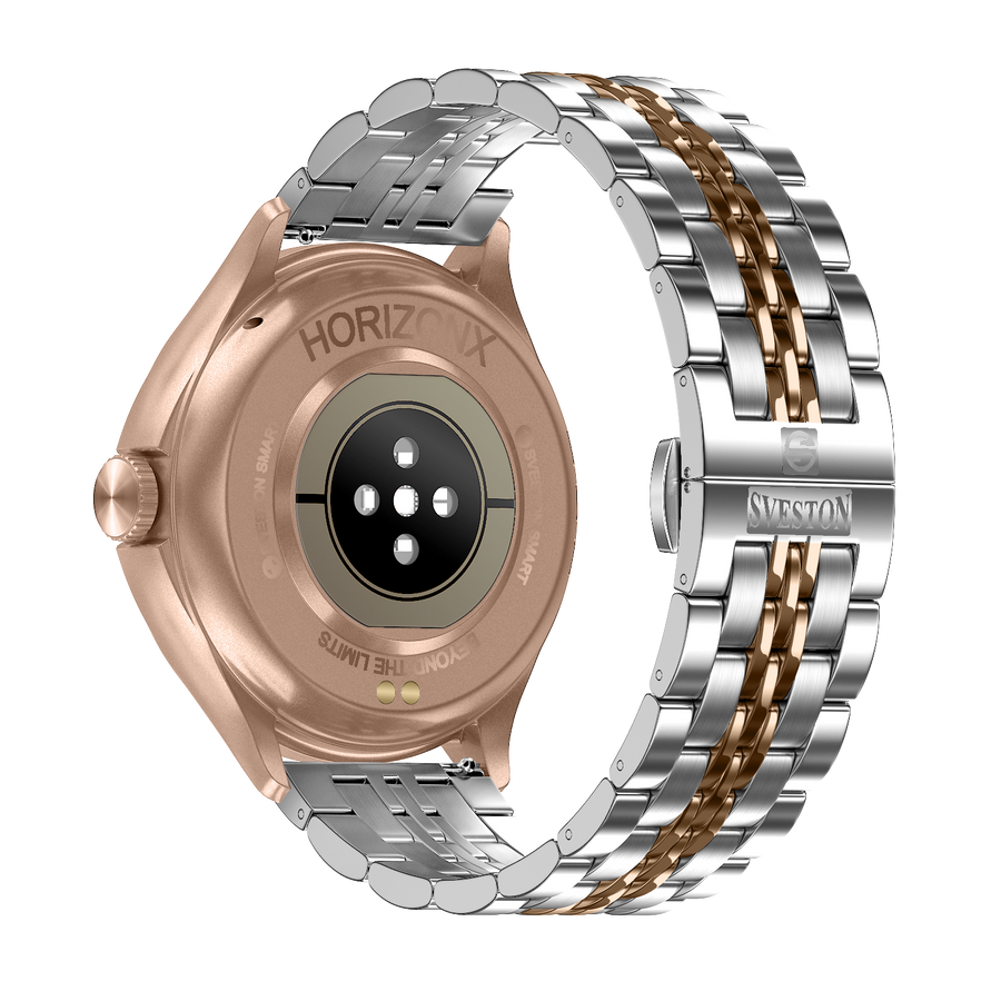 HorizonX Chain Smartwatch + Silicon Strap