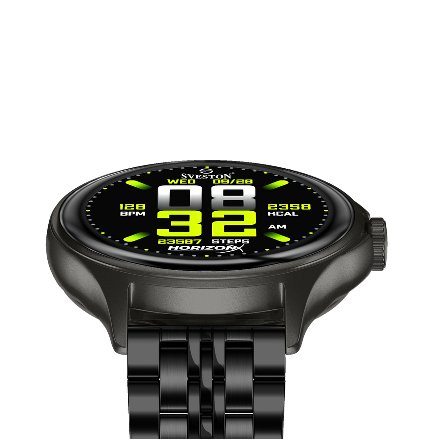HorizonX Chain Smartwatch + Silicon Strap