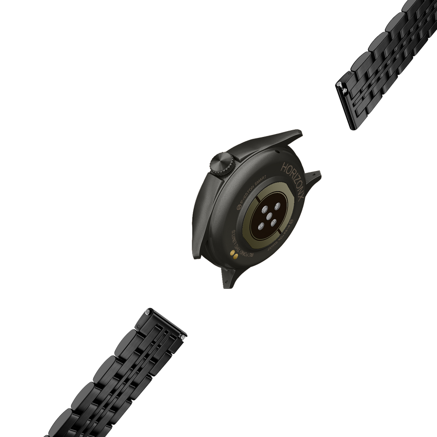 HorizonX Chain Smartwatch + Silicon Strap