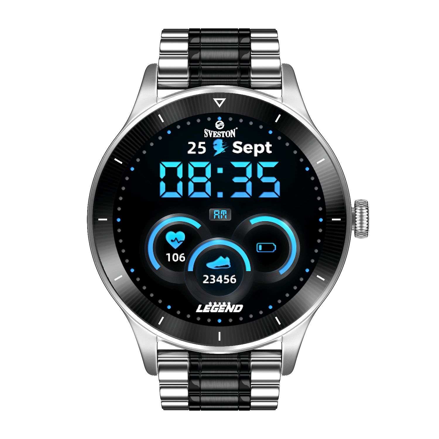 SVESTON LEGEND CHAIN SMARTWATCH WITH FREE SILICON STRAP