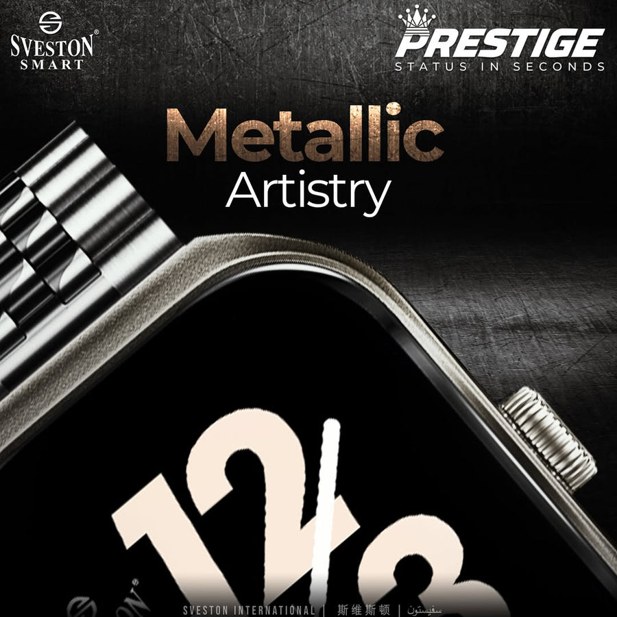 Prestige Chain Smartwatch + Silicon Strap