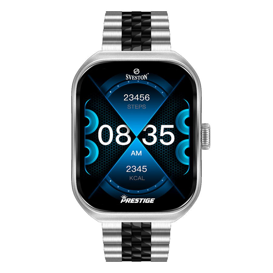Prestige Chain Smartwatch + Silicon Strap