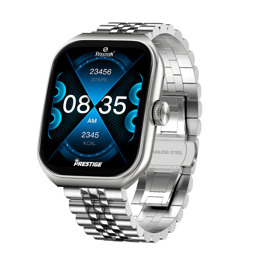 Prestige Chain Smartwatch + Silicon Strap