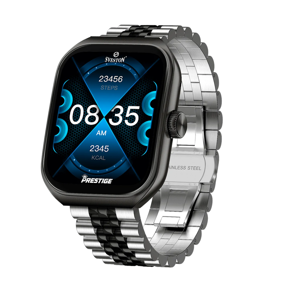 Prestige Chain Smartwatch + Silicon Strap