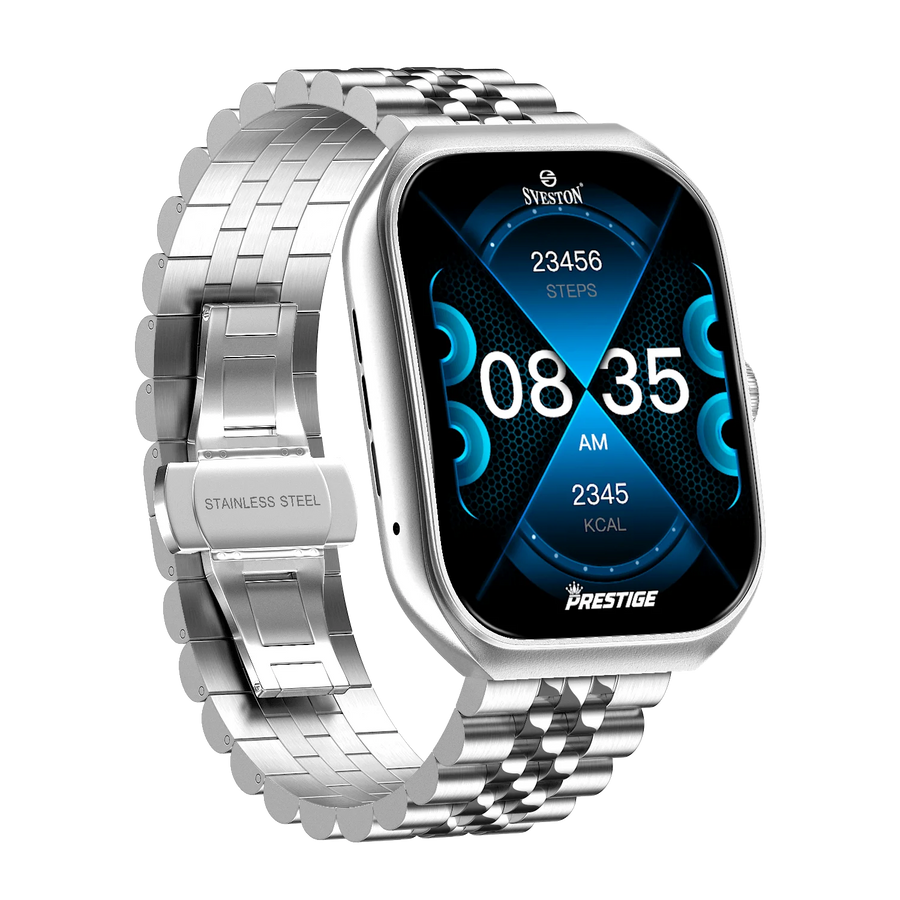 Prestige Chain Smartwatch + Silicon Strap
