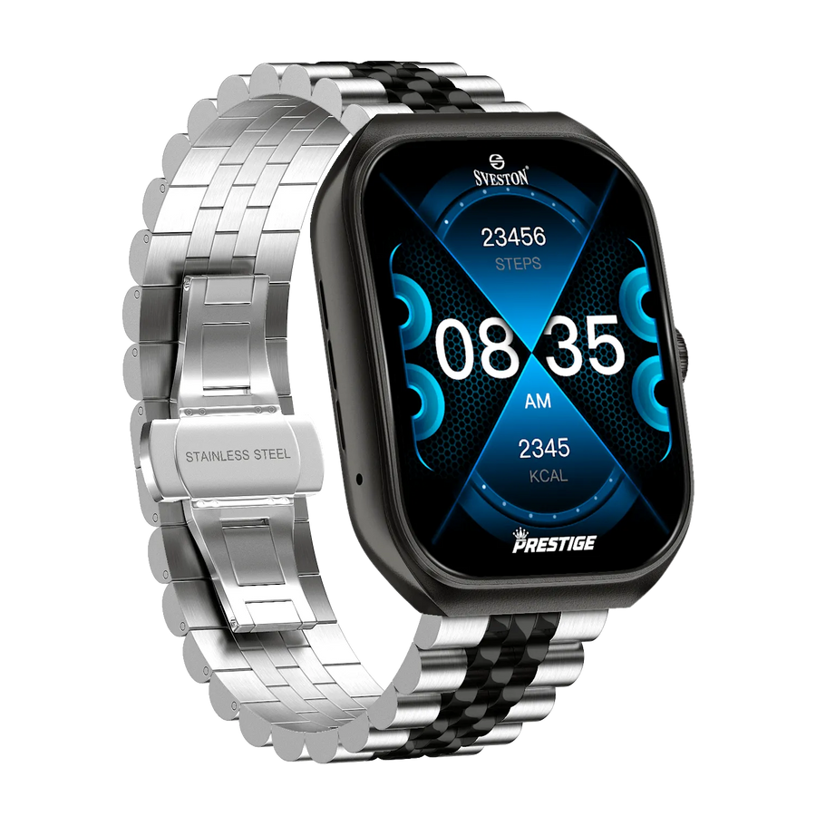 Prestige Chain Smartwatch + Silicon Strap