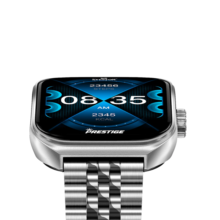 Prestige Chain Smartwatch + Silicon Strap