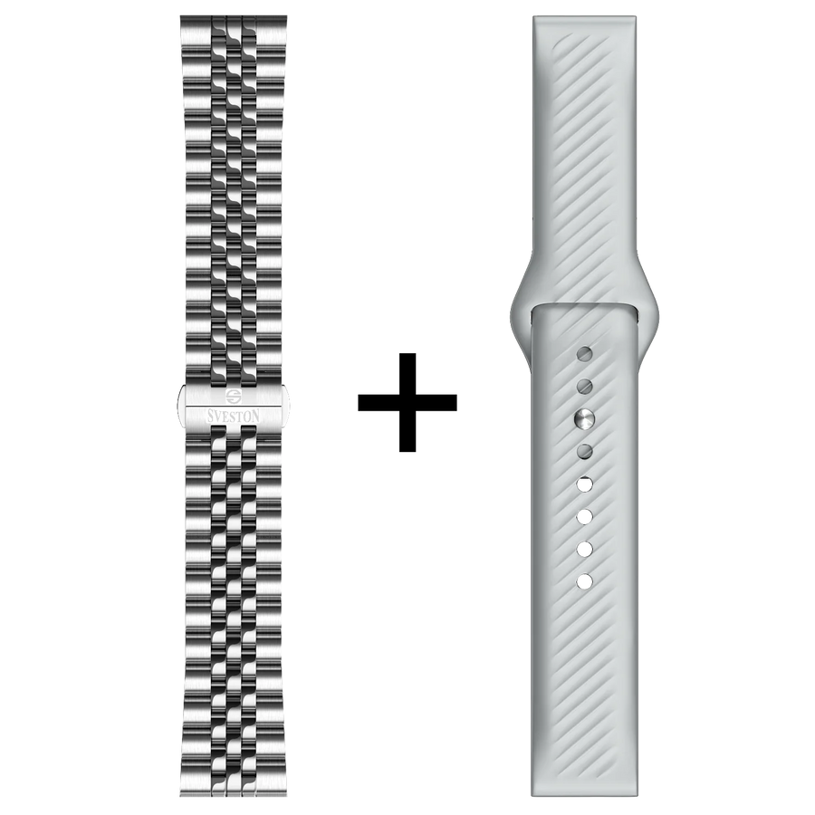 Prestige Chain Smartwatch + Silicon Strap