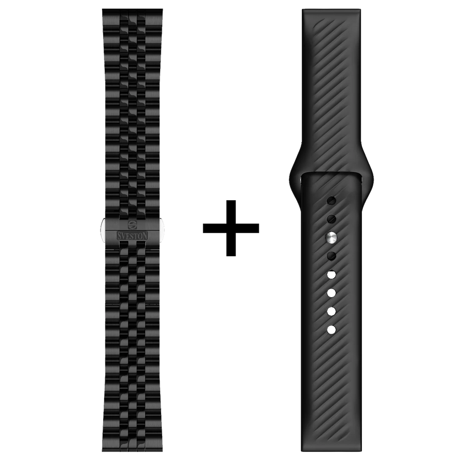 Prestige Chain Smartwatch + Silicon Strap