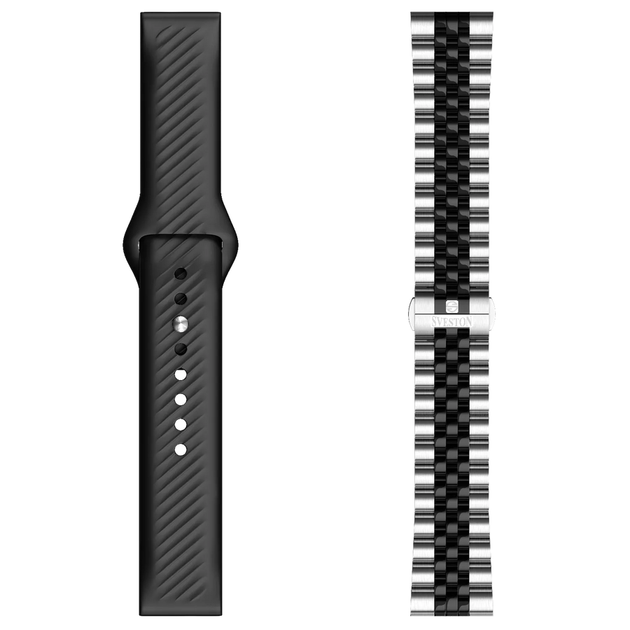 Prestige Chain Smartwatch + Silicon Strap