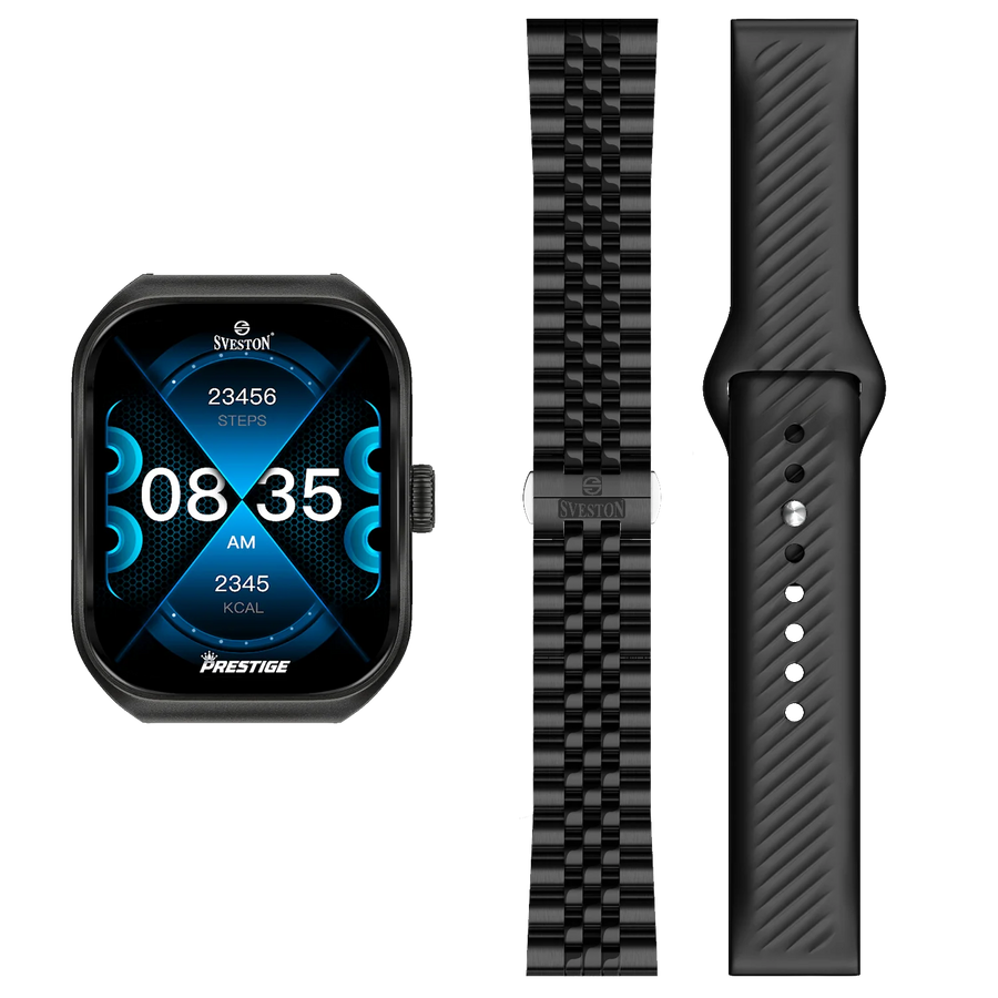 Prestige Chain Smartwatch + Silicon Strap