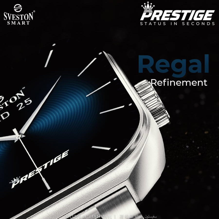 Prestige Chain Smartwatch + Silicon Strap