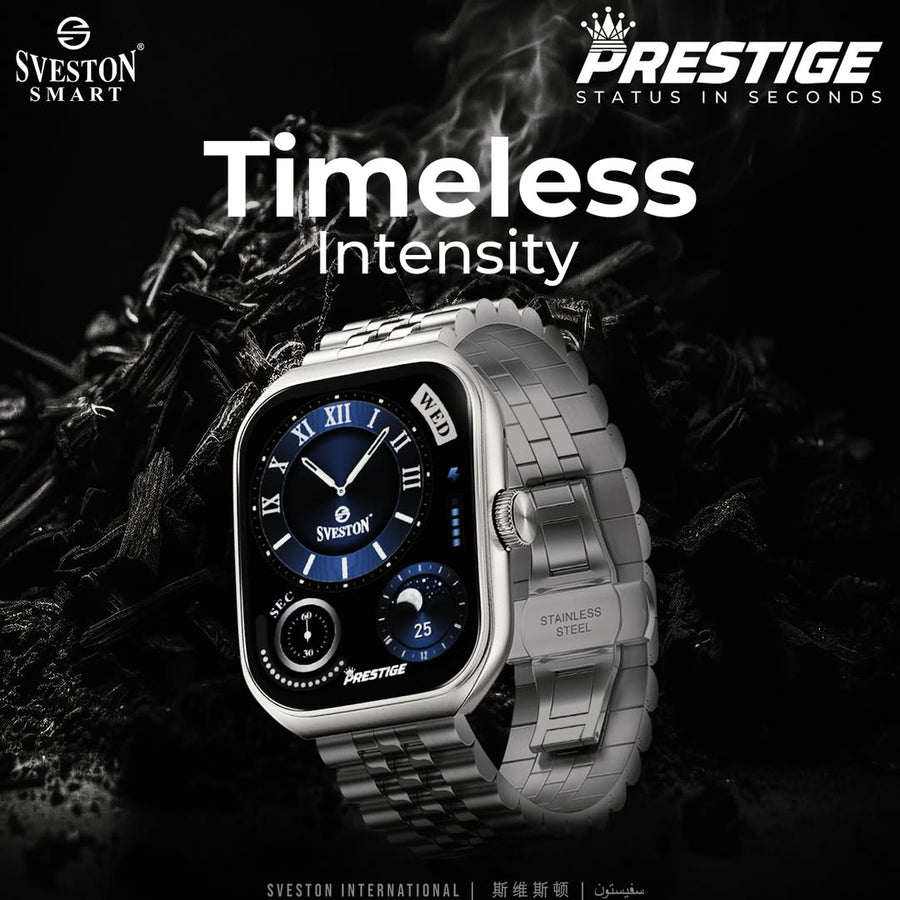Prestige Chain Smartwatch + Silicon Strap