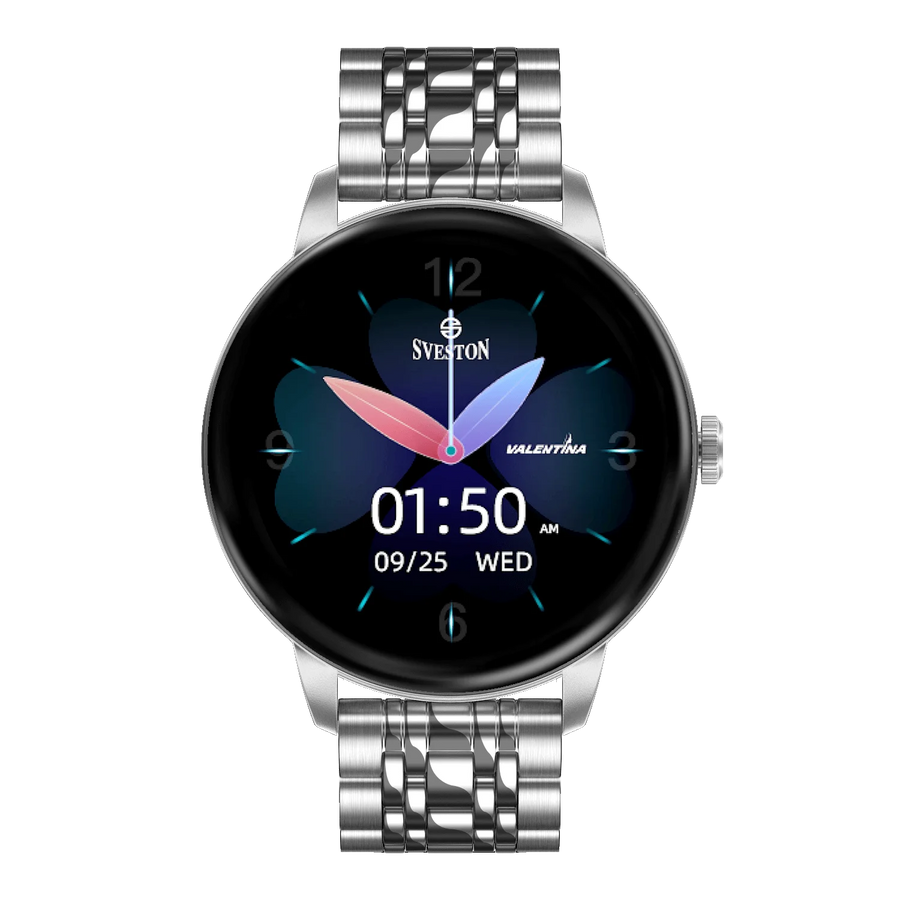 Valentina Chain Smartwatch With Free Silicon Strap
