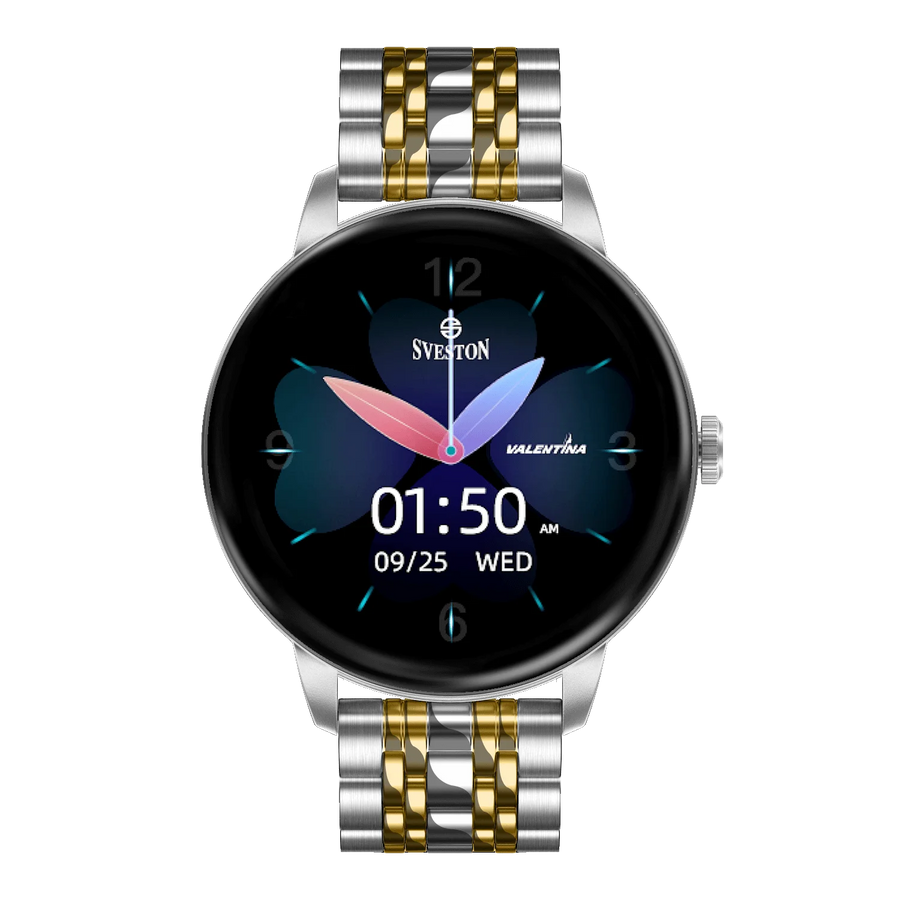 Valentina Chain Smartwatch With Free Silicon Strap