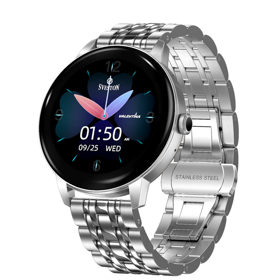 Valentina Chain Smartwatch With Free Silicon Strap