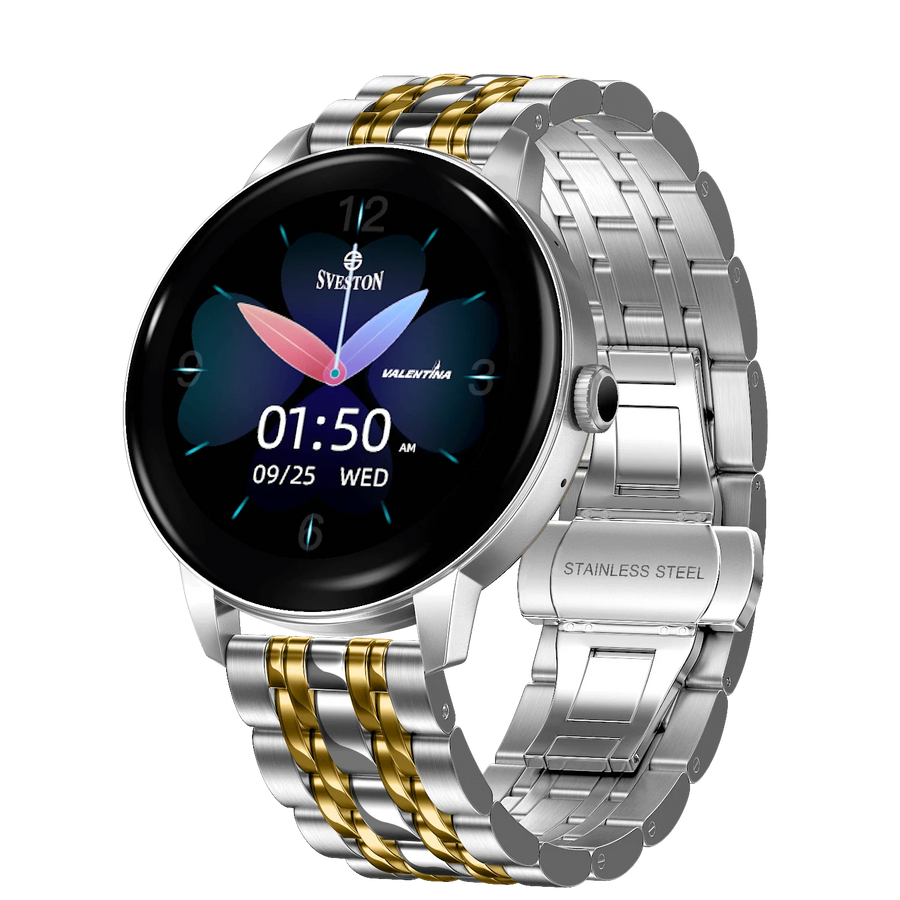 Valentina Chain Smartwatch With Free Silicon Strap