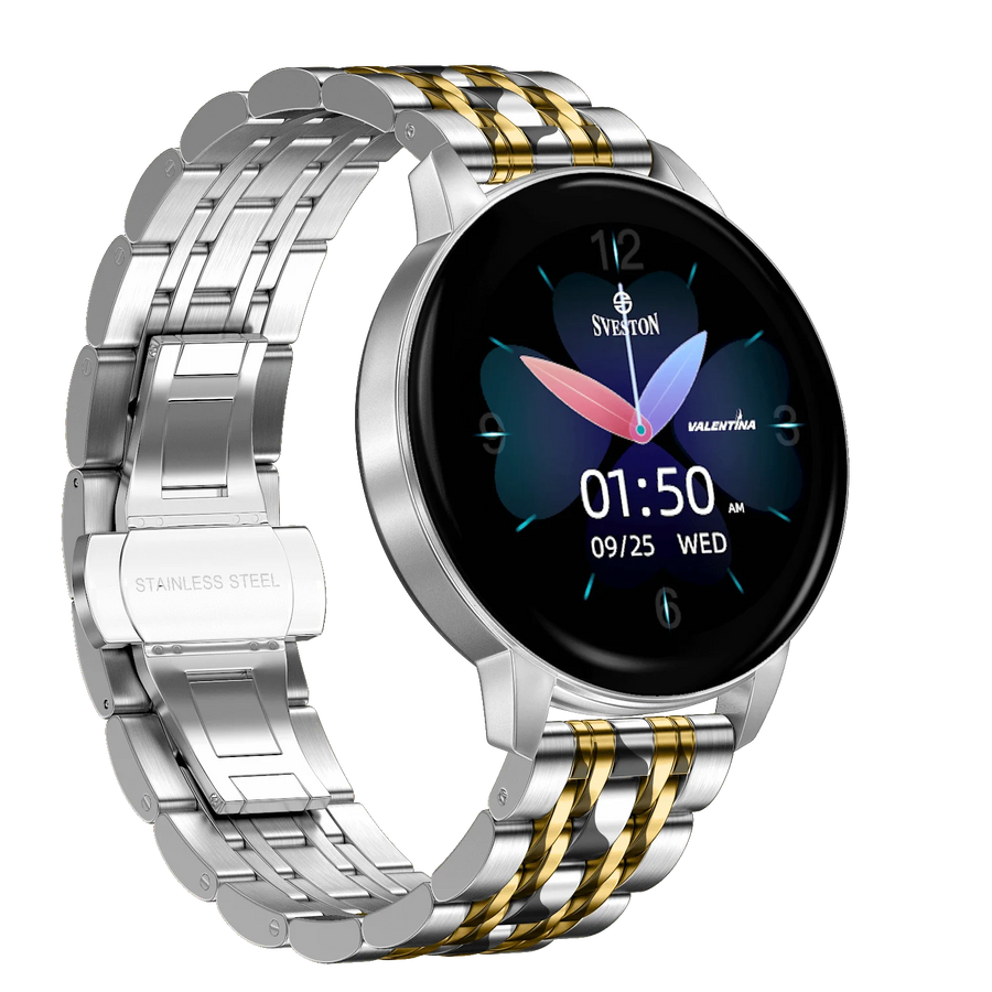 Valentina Chain Smartwatch With Free Silicon Strap