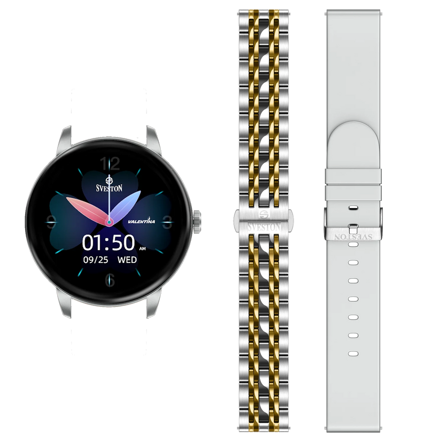 Valentina Chain Smartwatch With Free Silicon Strap