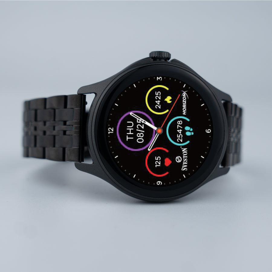 HorizonX Chain Smartwatch + Silicon Strap