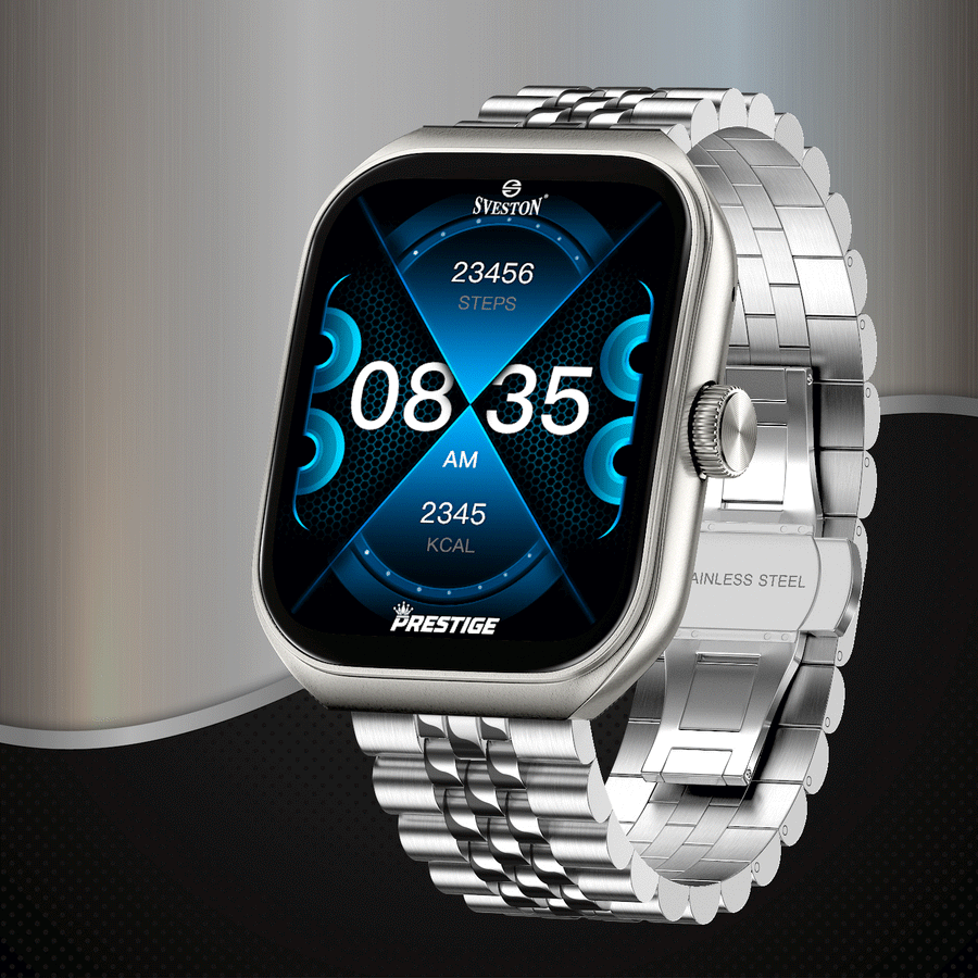 Prestige Chain Smartwatch + Silicon Strap